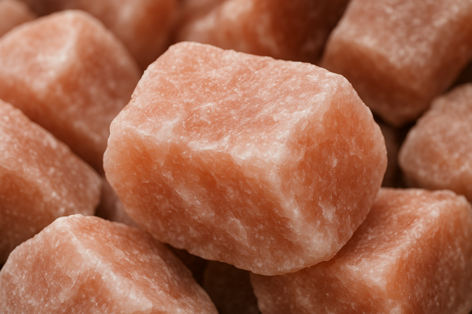 ピンク色の岩塩原石