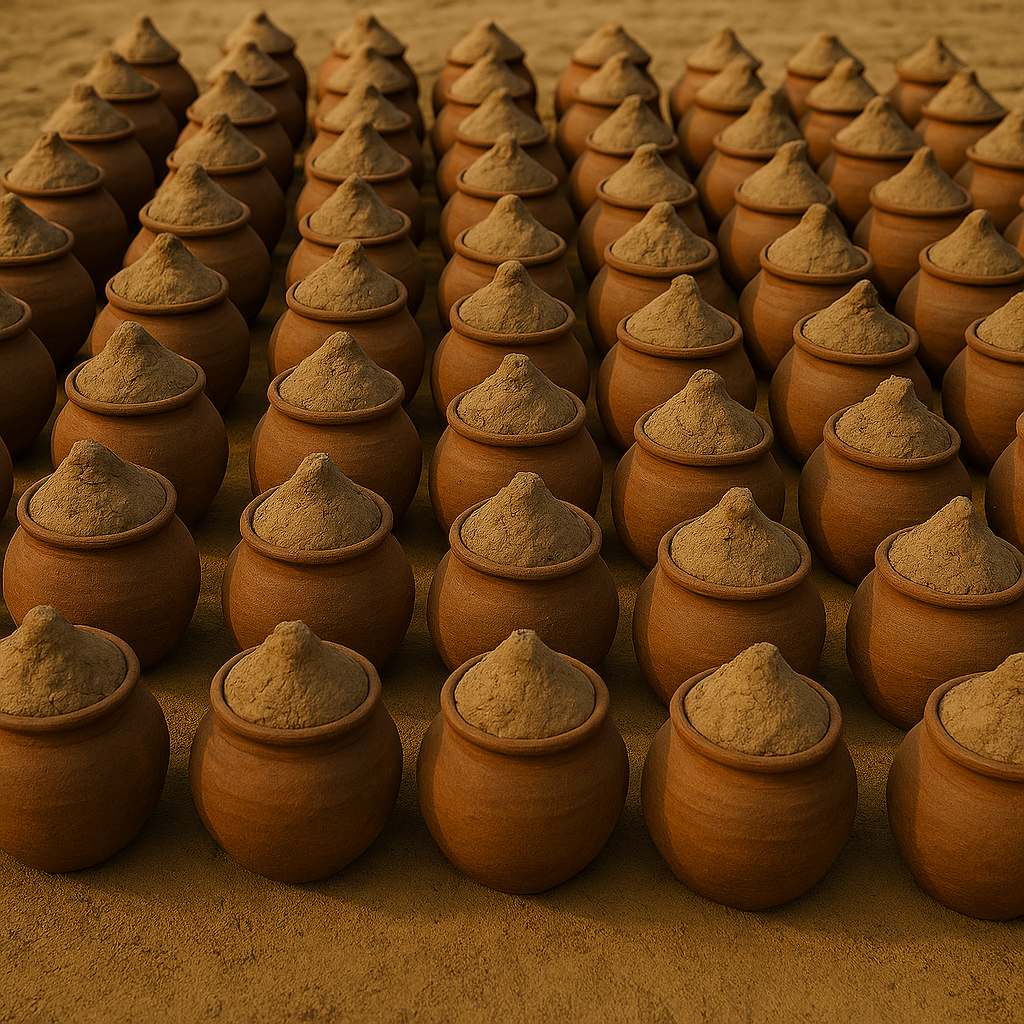 還元焼成に使われる陶器壺